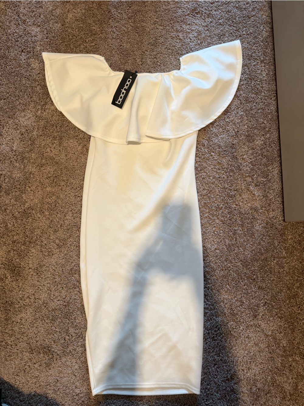Boohoo White Mermaid-Hem Girls Skirt